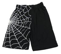 Černé kraťasy s pavučinou 