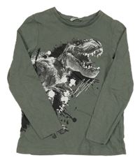 Khaki triko s dinem Pep&Co