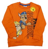 Nové - oranžová mikina s Tlapkovou patrolou George