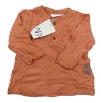 Nové - Broskvový svetr Zara