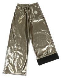 Zlaté lesklé zateplené kalhoty F&F