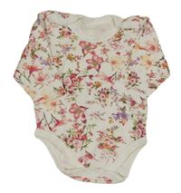 Bílo-růžové květované body 