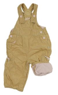 Pískové podšité laclové manšestráky 