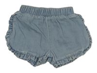 Světlemodré riflové kraťasy s volánky F&F