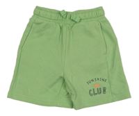 Světlezelené teplákové kraťasy s nápisem George