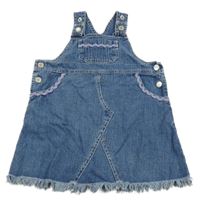 Modré laclové riflové šaty Dopodopo