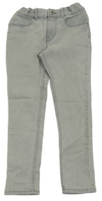 Světlešedé skinny rifle H&M