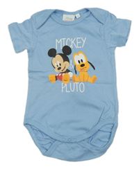 Světlemodré body s Mickeym Disney