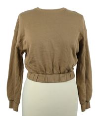 Dámská béžová crop mikina Zara 