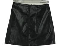 Dámská černá koženková sukně H&M