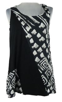 Dámská černo-bílá vzorovaná tunika Inco-Fashion 