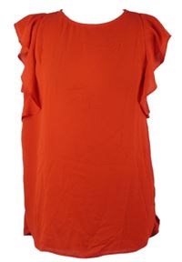 Dámská červená halenka s volánky F&F