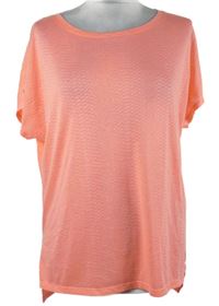 Dámské neonově růžové vzorované sportovní tričko 