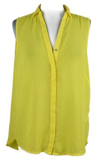Dámská žlutá šifonová halenka H&M