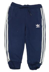 Tmavomodré tepláky s logem zn. Adidas