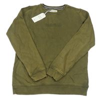 Nové- Khaki mikina s logem Jack Wills 