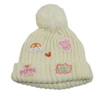 Smetanová čepice s Peppa pig George vel.86-98