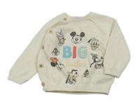 Smetanový propínací svetr s Mickeym a kamarády Primark