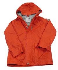 Červená nepromokavá jarní bunda s kapucí Topolino