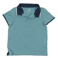 Modré polo tričko s výšivkou C&A