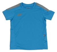 Modro-šedé sportovní funkční tričko