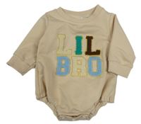 Béžové body s nápisy 