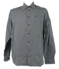 Pánská tmavomodro-bílá kostkovaná košile Lerros