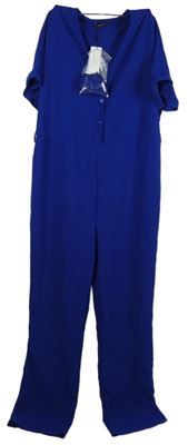 Nové - Dámský tmavmodrý kalhotový overal s páskem Trendyol