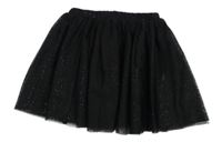 Černá třpytivá tylová sukně F&F