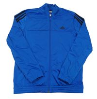 Modrá sportovní propínací mikina Adidas