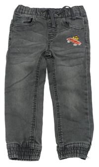 Šedé cuff rifle se skejty Pocopiano