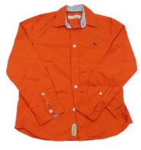 Červená košile s výšivkou H&M