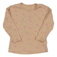 Světlerůžové puntíkaté triko George