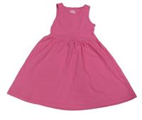 Růžové bavlněné šaty F&F