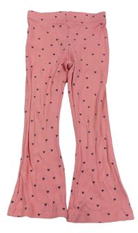 Losové žebrované flare legíny se srdíčky M&S
