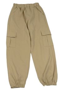 Béžové cargo cuff kalhoty Shein