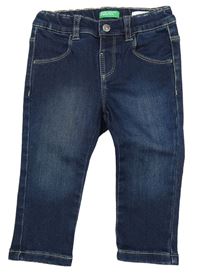 Tmavomodré skinny rifle zn. Benetton
