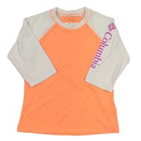 Neonově oranžovo-bílé UV triko Columbia