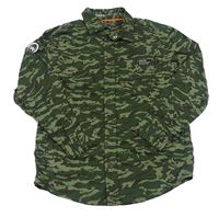 Khaki-černá army košile Next 