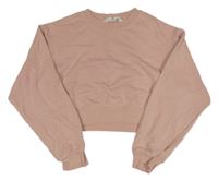 Světlerůžová crop mikina H&M