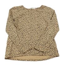 Béžovo-hnědo-černé vzorované triko H&M