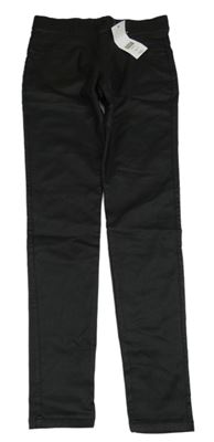 Nové - Černé koženkové tregíny F&F