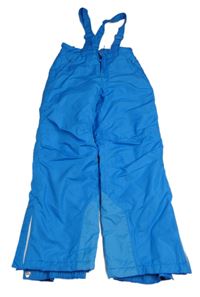 Nové - Azurové šusťákové oteplovačky s odepínacími kšandami Tchibo