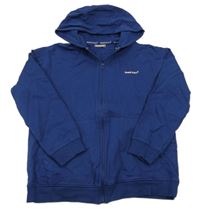 Tmavomodrá propínací mikina s kapucí Bekkin