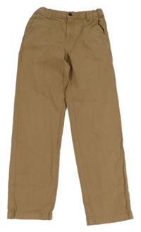 Béžové plátěné kalhoty URBAN