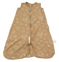 Béžový bavlněný spací pytel s hvězdičkami Unnivoll
