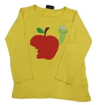 Žluté triko s jablíčkem 