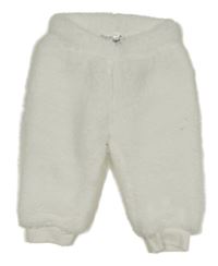 Bílé huňaté kalhoty Ergee