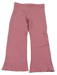 Růžové zateplené tepláky F&F