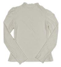 Bílé triko s dirkovaným vzorem 